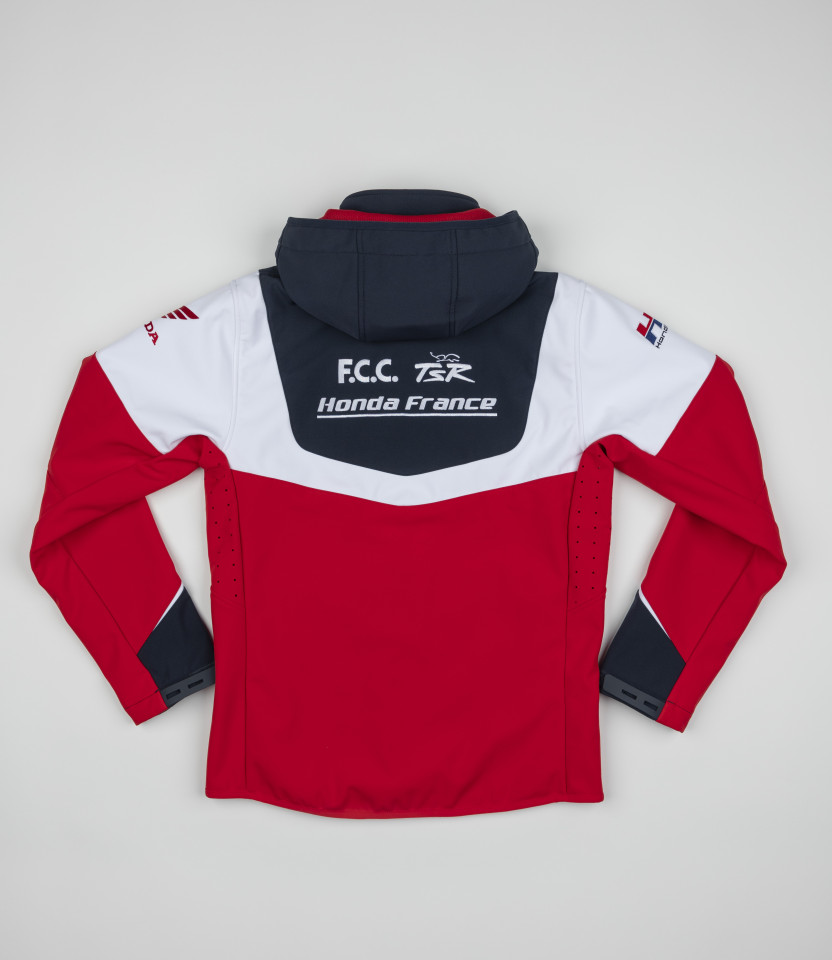 Veste softshell racing tricolore F.C.C. TSR Honda France