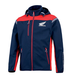 Veste Softshell Racing Bleue et Rouge