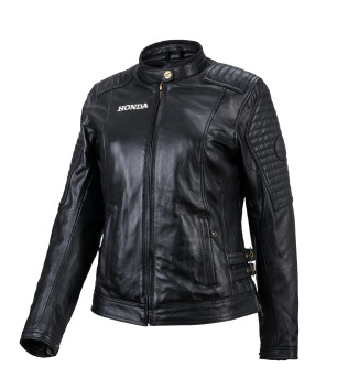 Blouson Cuir Alabama Noir Femme