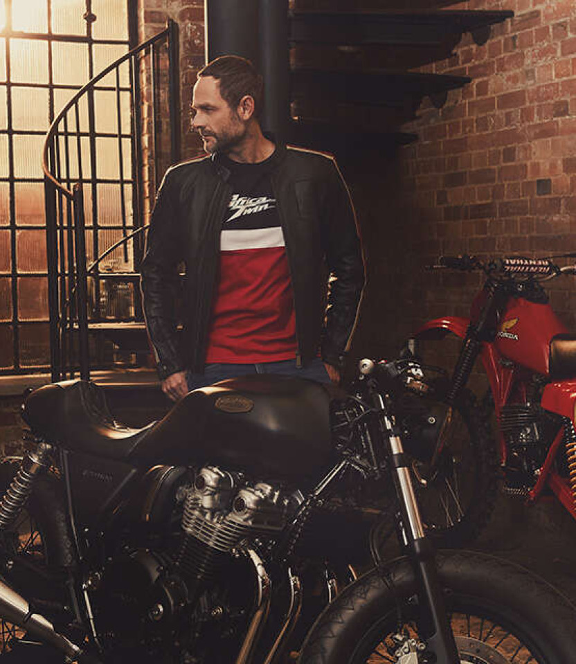 T-Shirt tricolore Africa Twin Honda