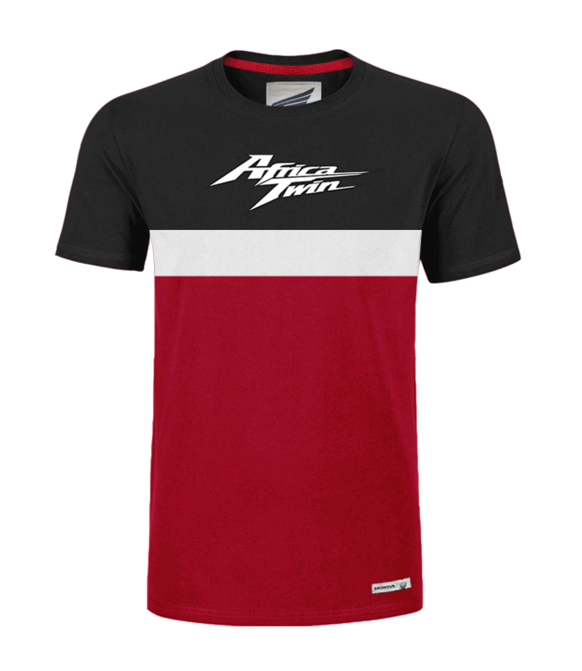 T-Shirt tricolore Africa Twin Honda