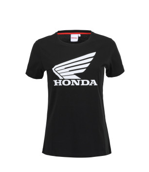 T-Shirt Core Noir Femme aile Honda